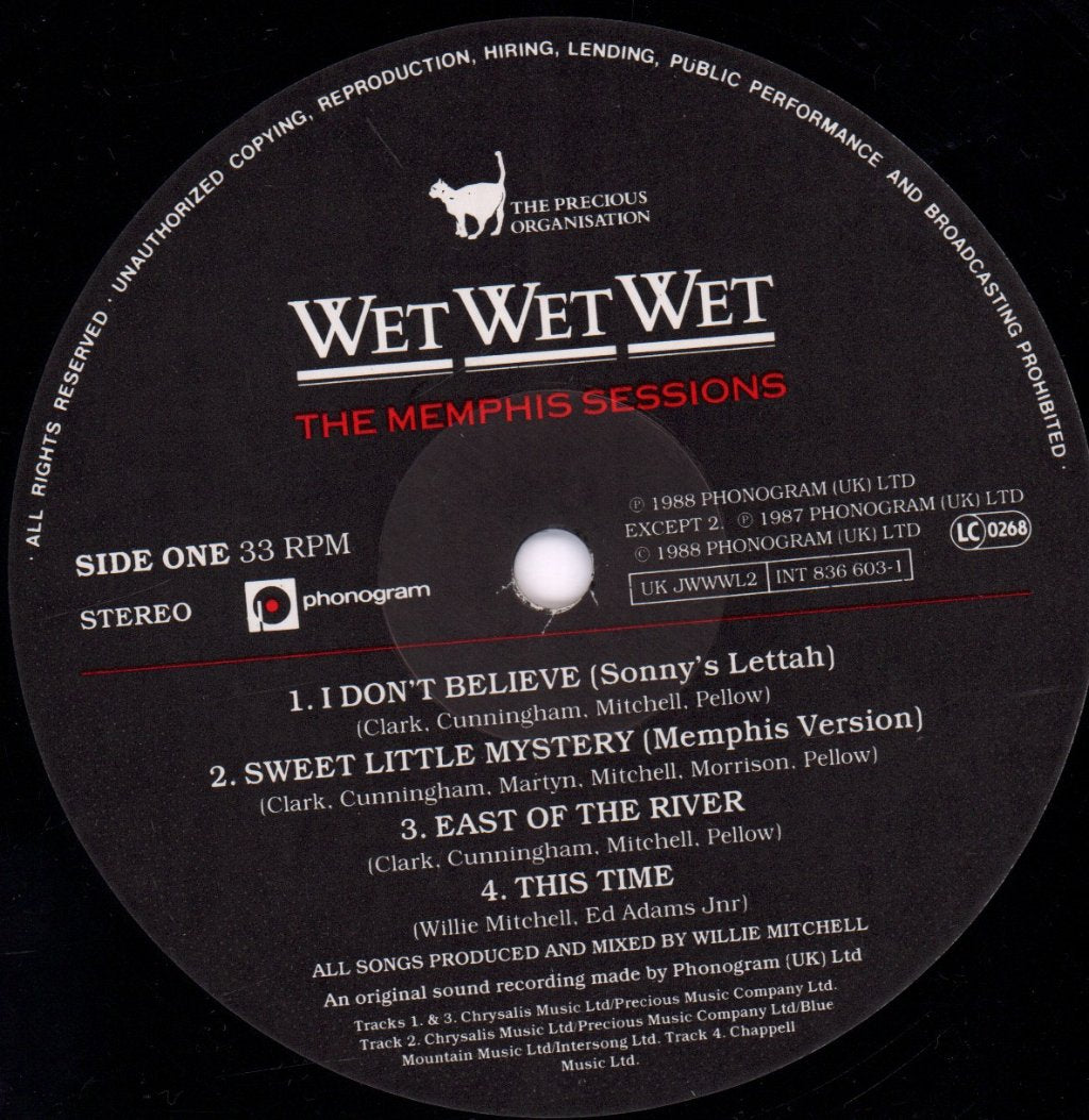 Wet Wet Wet - Memphis Sessions - Lp
