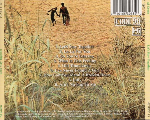 Al Green - Let's Stay Together - Cd