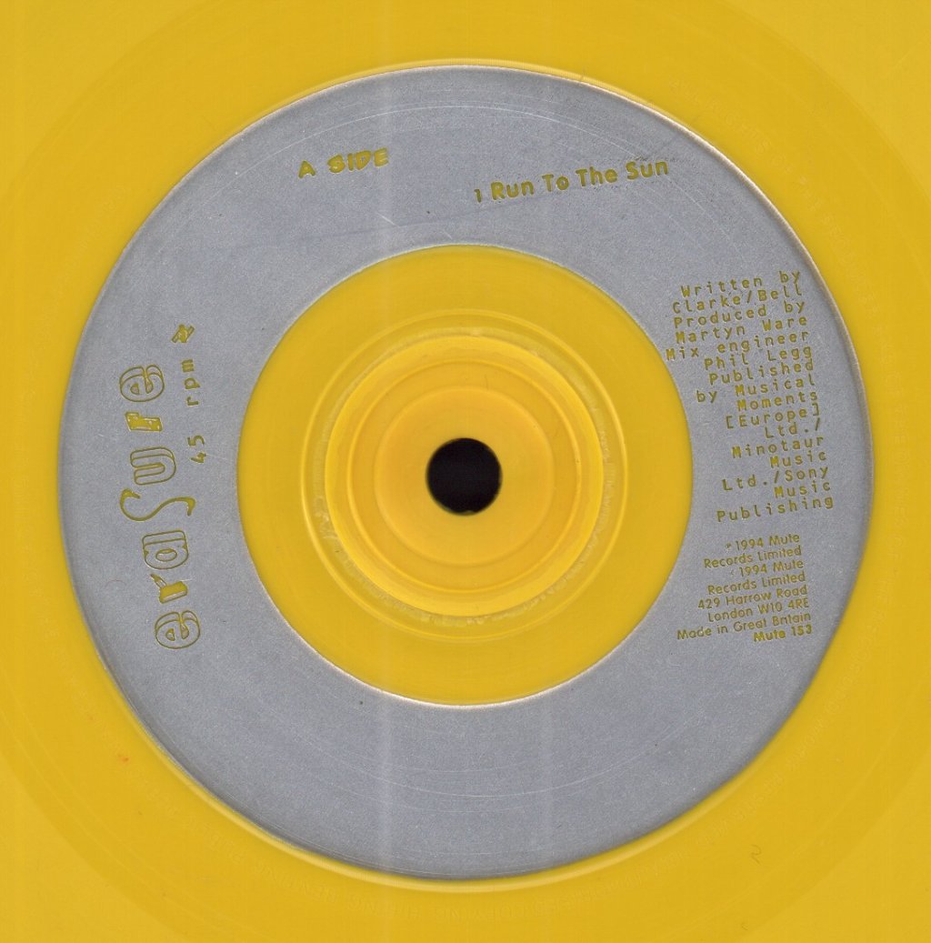 Erasure - Run To The Sun - 7 Inch