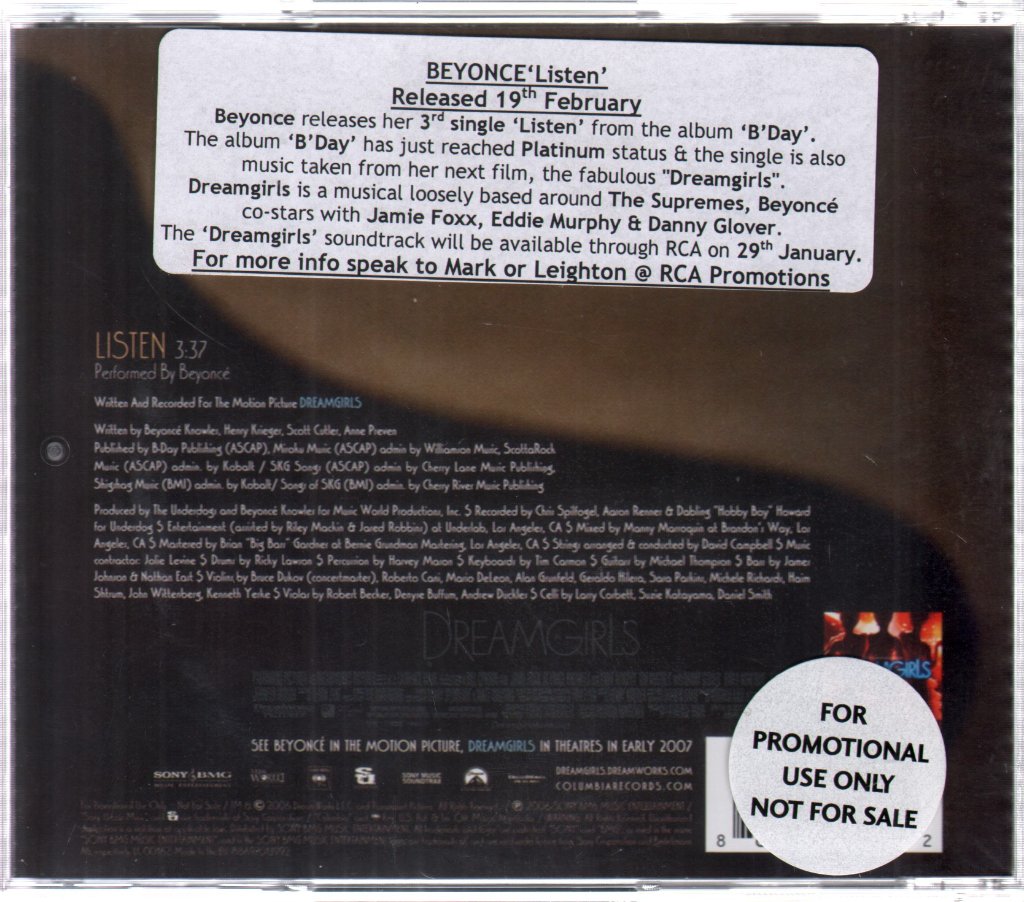 Beyonce - Listen - Cd