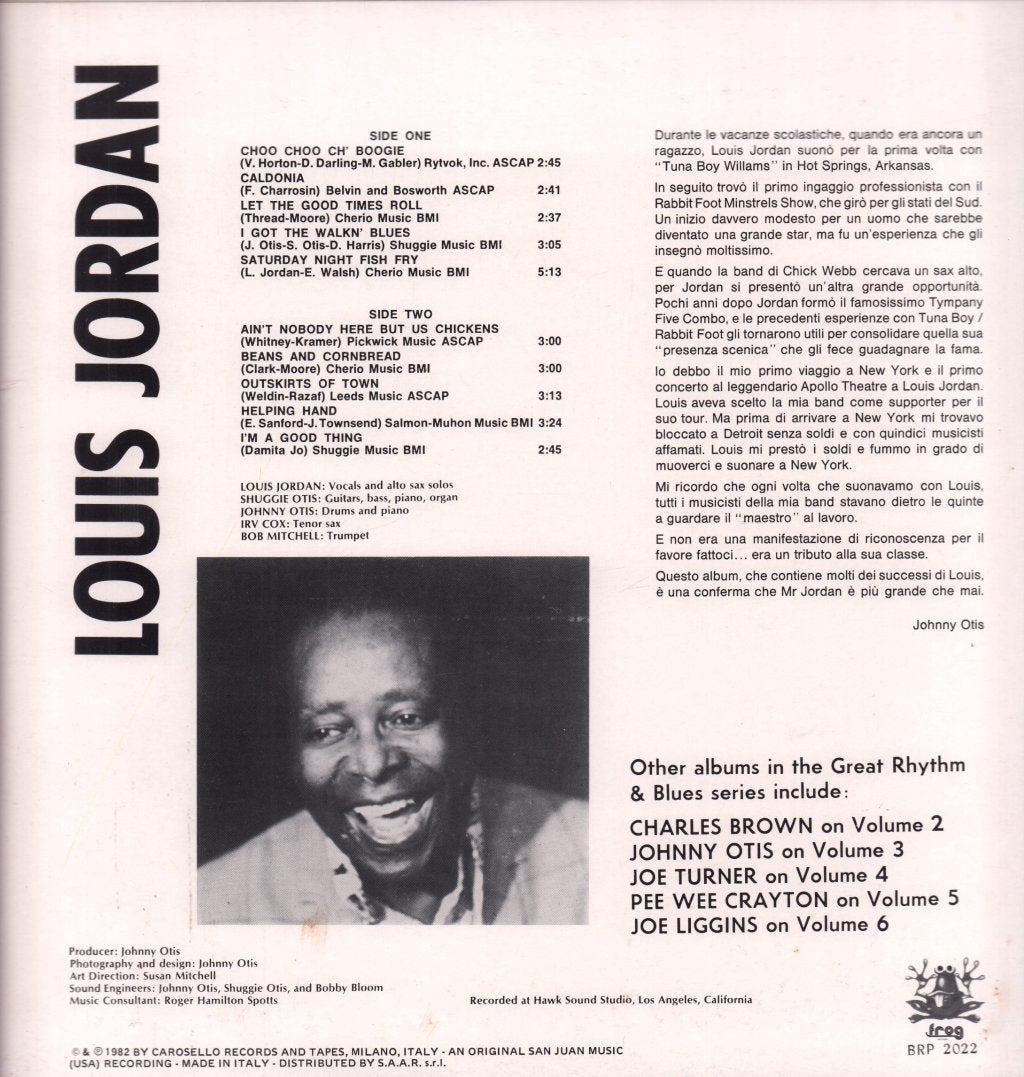Louis Jordan - Great Rhythm & Blues Oldies - Lp
