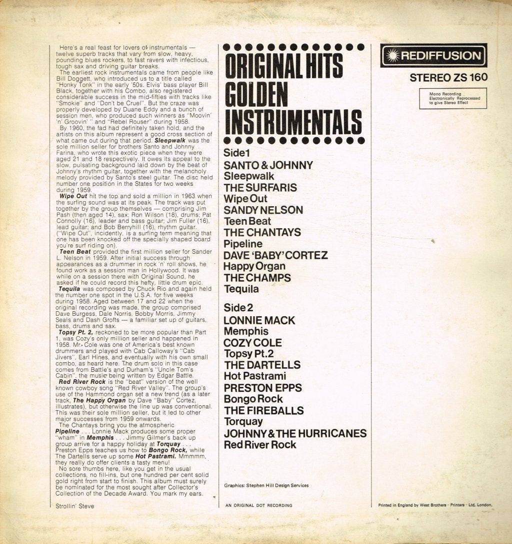Various Artists - Golden Instrumentals - Lp