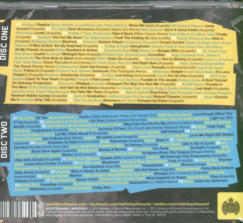 Cut Up Boys - Mash Up Mix Bass 2012 - Double Cd