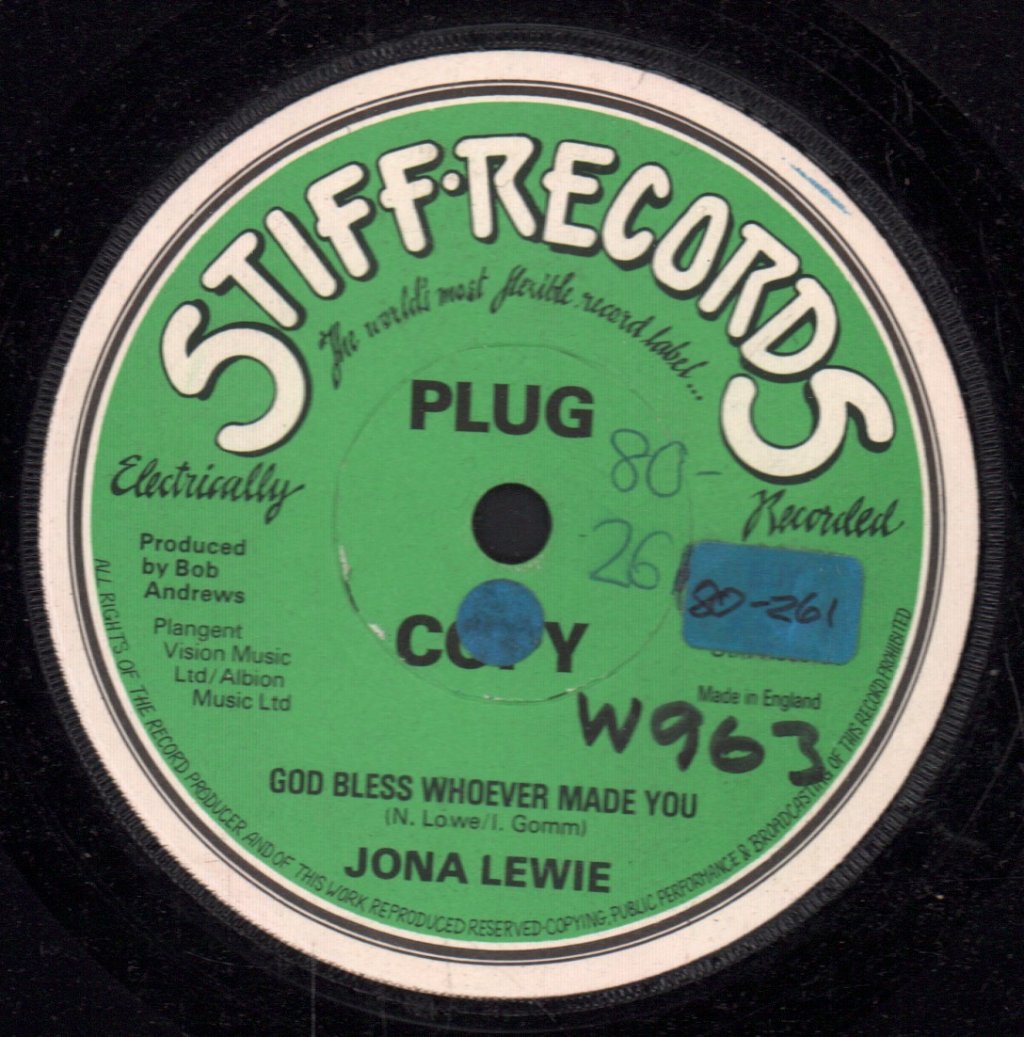 Jona Lewie - God Bless Whoever Made You - 7 Inch