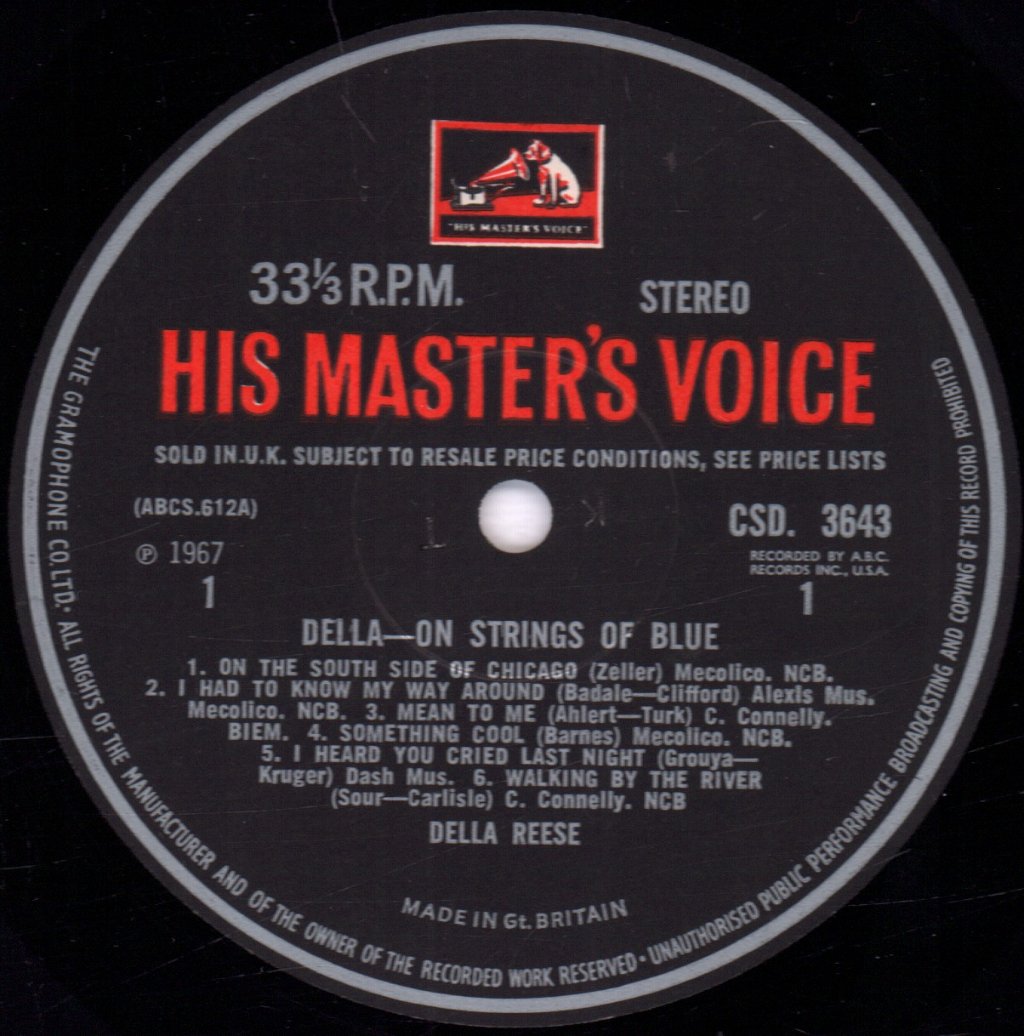 Della Reese - Della On Strings Of Blue - Lp