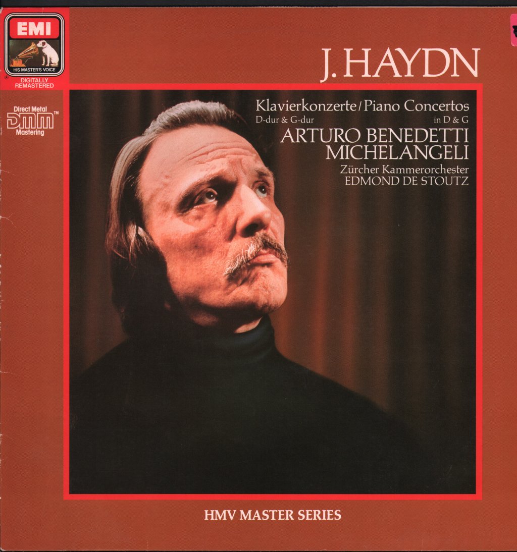 Arturo Benedetti Michelangeli / Zürcher Kammerorchester / Edmond De Stoutz - J. Haydn - Klavierkonzerte D-Dur & G-Dur - Lp