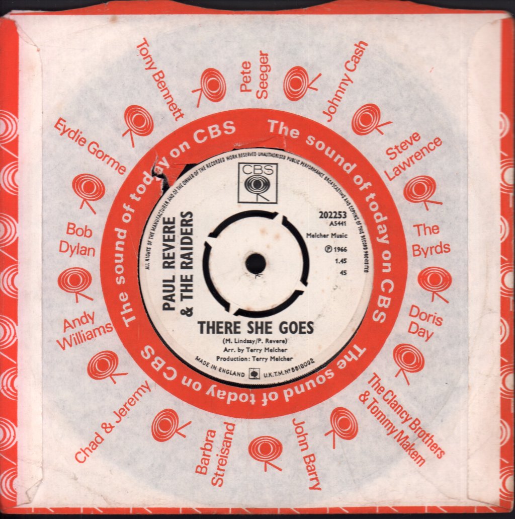 Paul Revere & The Raiders - Hungry - 7 Inch