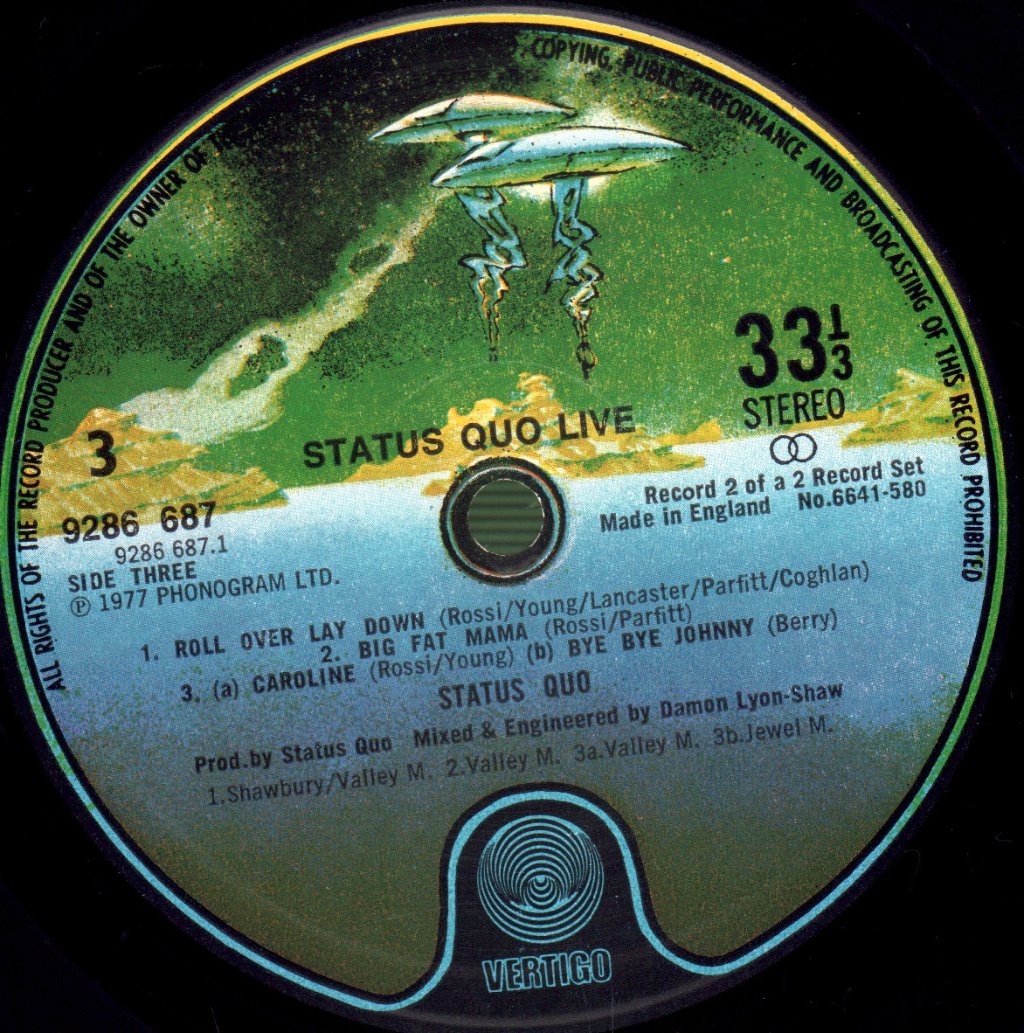 Status Quo - Live - Double Lp