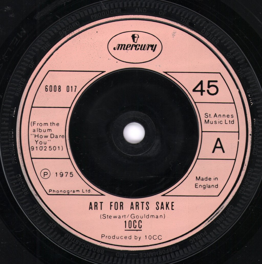 10cc - Art For Arts Sake - 7 Inch