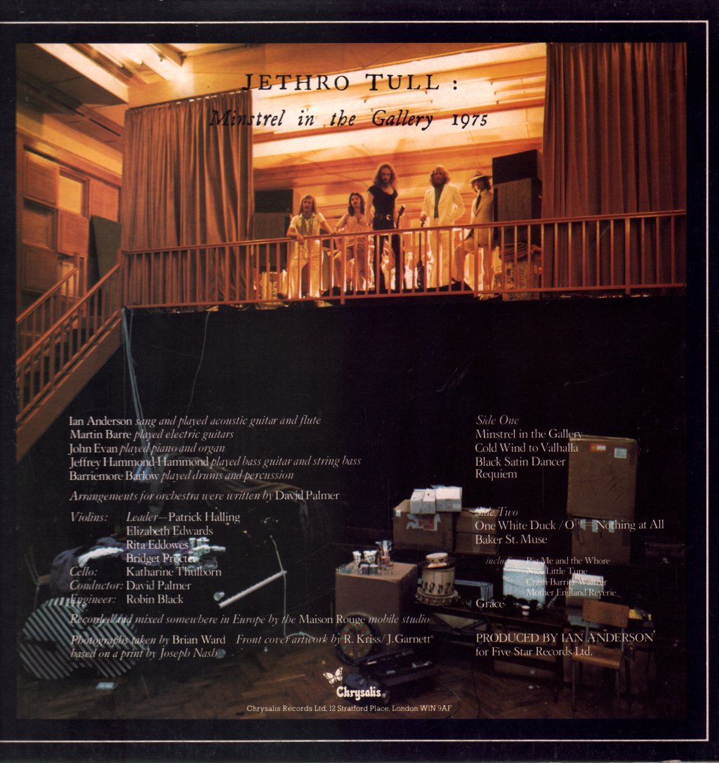 Jethro Tull - Minstrel In The Gallery - Lp