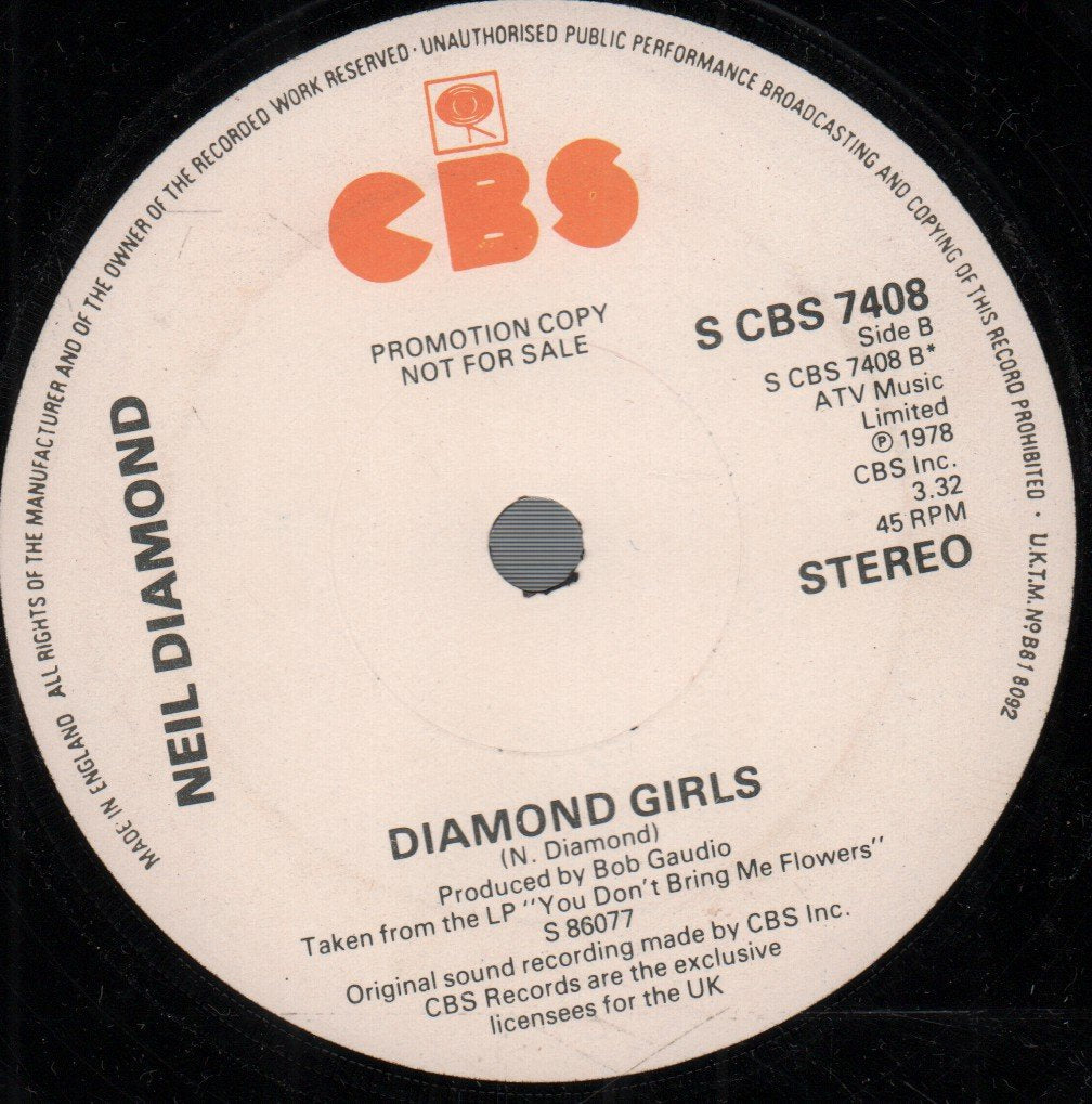 Neil Diamond - American Popular Song - 7 Inch