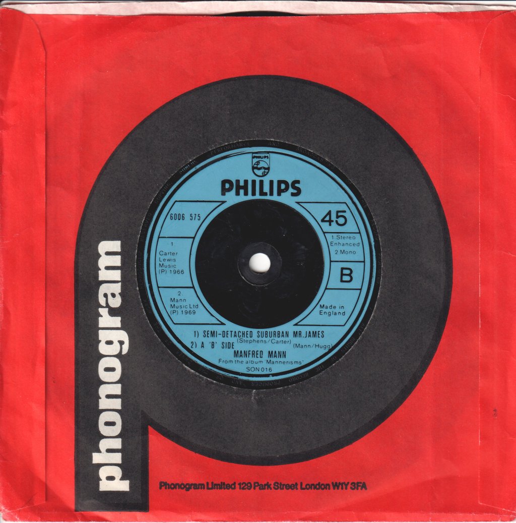 Manfred Mann - Ha Ha Said The Clown - 7 Inch