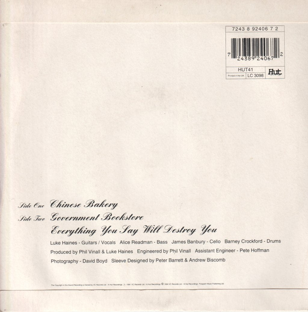 Auteurs - Chinese Bakery - 7 Inch
