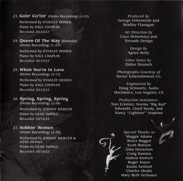 Various Artists - Seven Brides For Seven Brothers (Original Motion Picture Soundtrack) - Cd