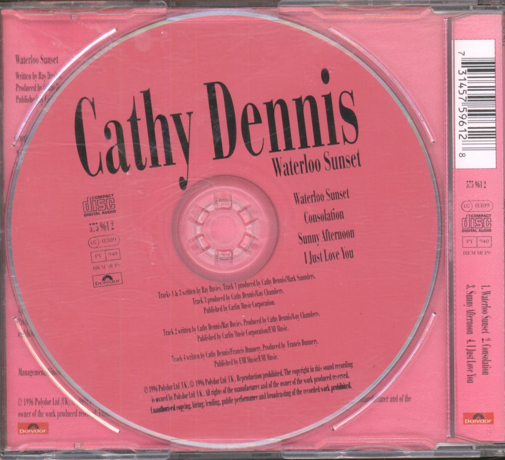 Cathy Dennis - Waterloo Sunset - Cd