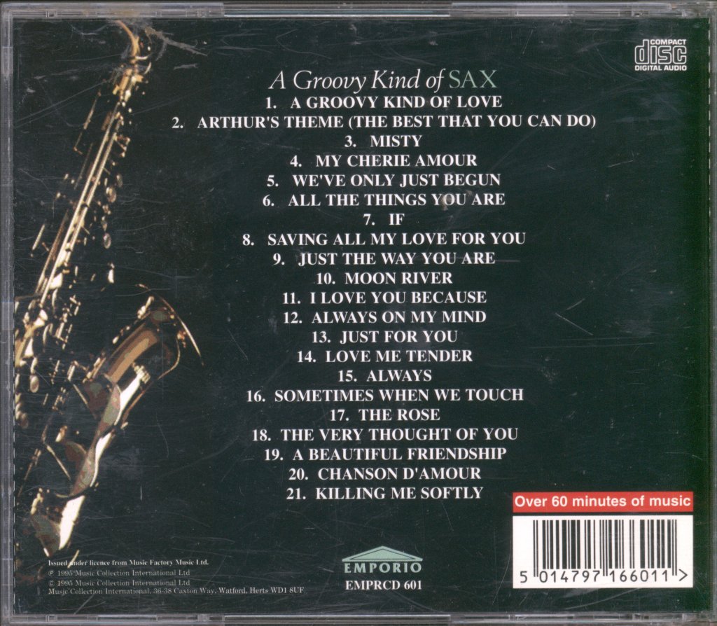 Unknown Artist - A Groovy Kind Of Sax - Cd