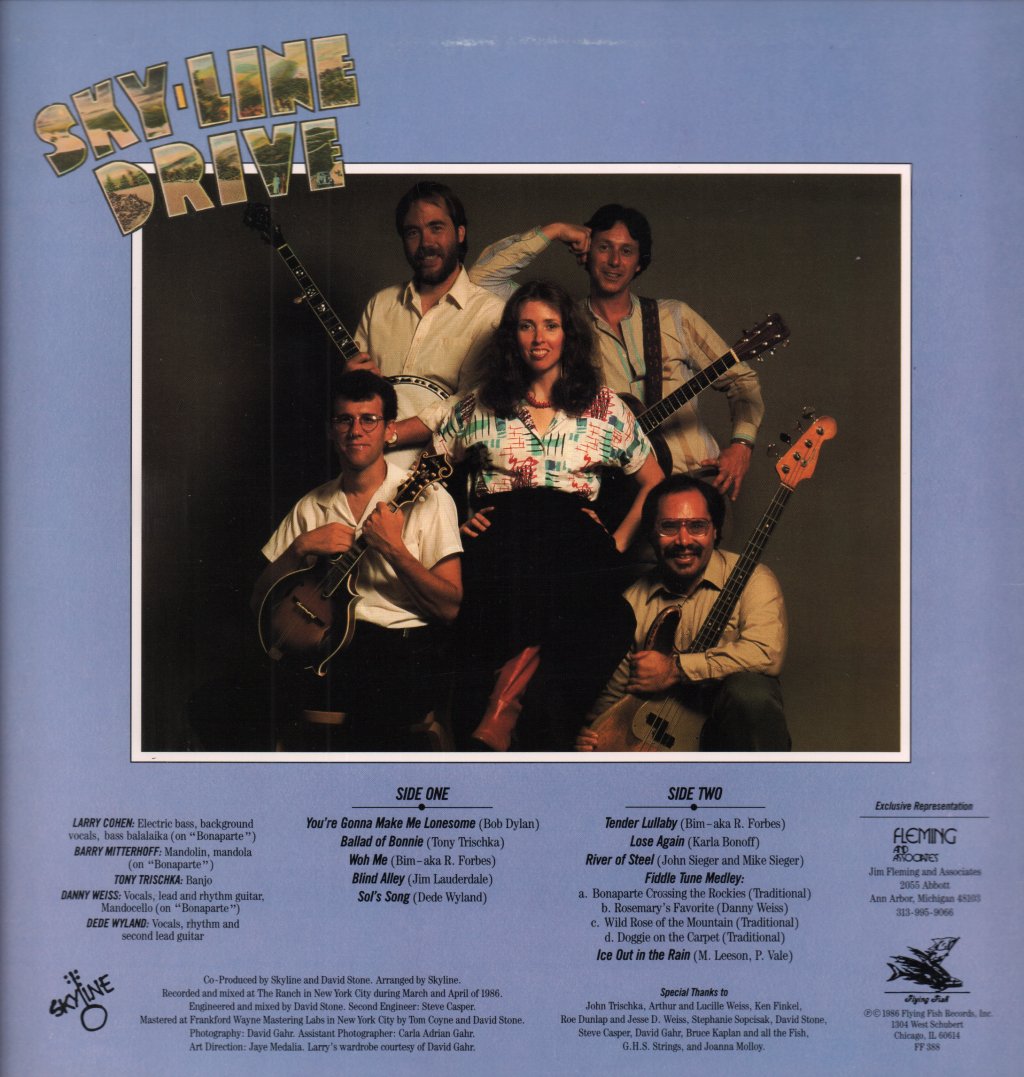 Tony Trischka and skyline - Skyline Drive - Lp