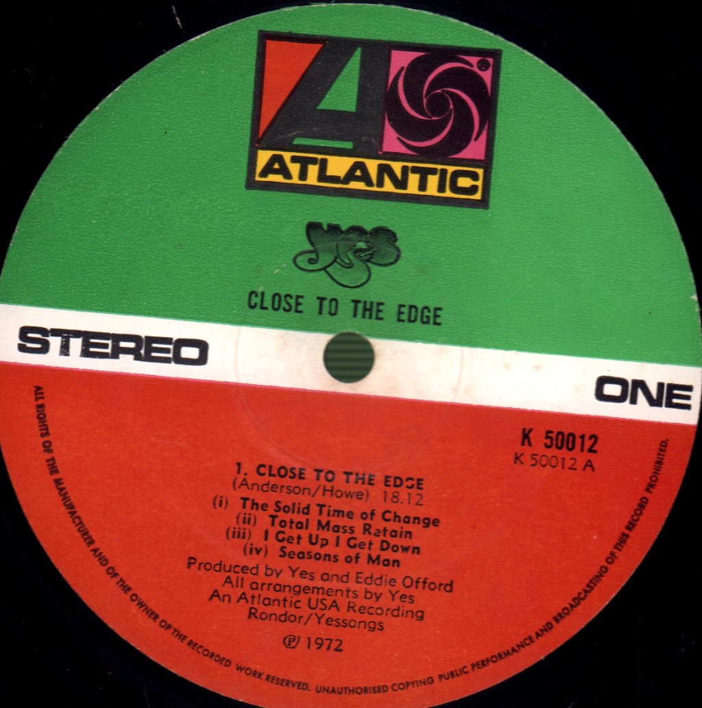 Yes - Close To The Edge - Lp