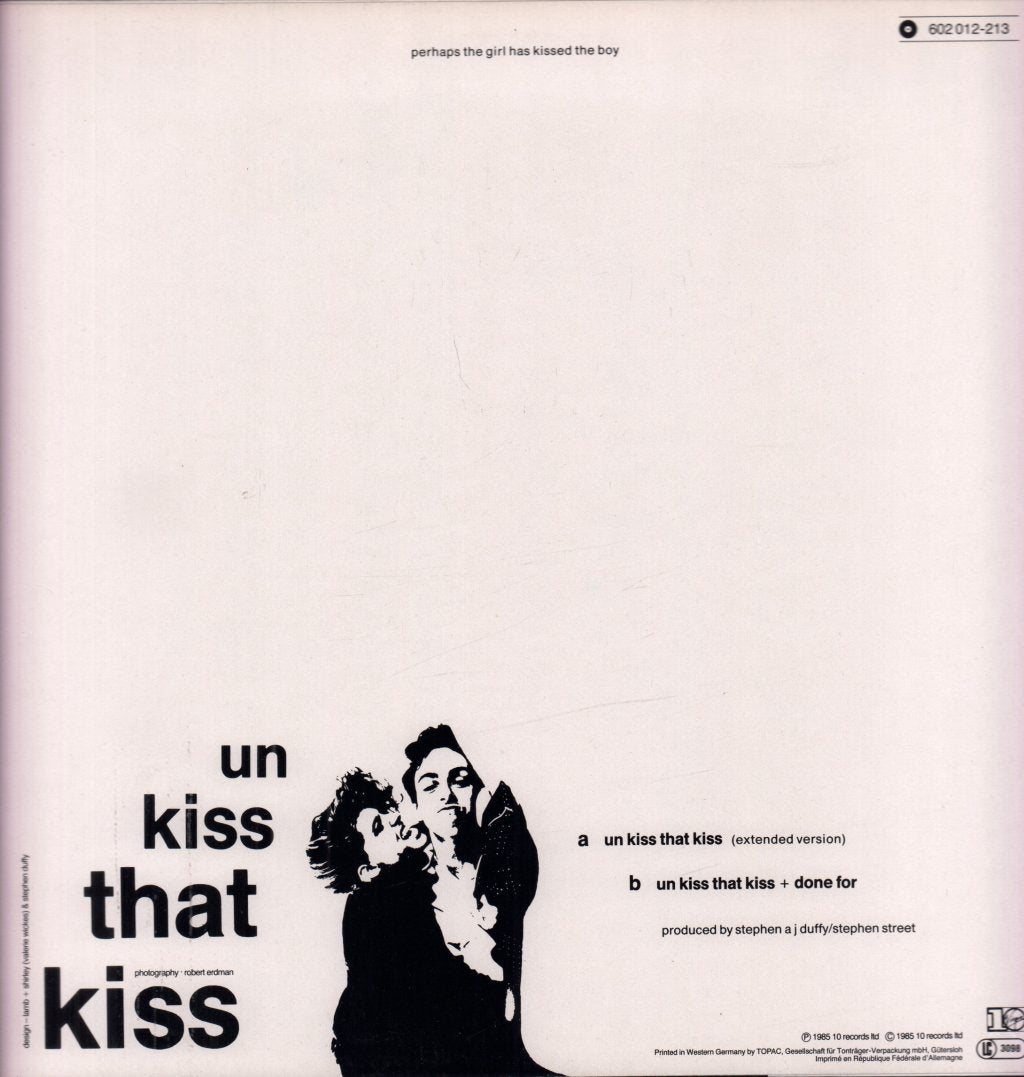 Stephen Duffy - Un Kiss That Kiss - 12 Inch