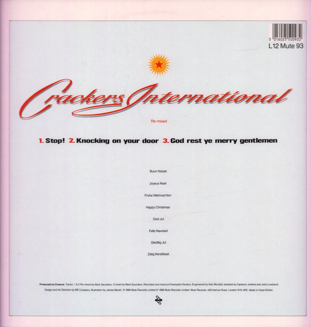 Erasure - Crackers International Part 2 - 12 Inch