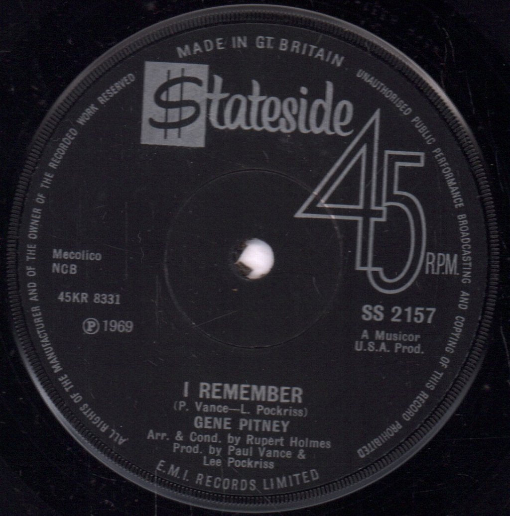 Gene Pitney - She Let's Her Hair Down (Early In The Morning) - 7 Inch