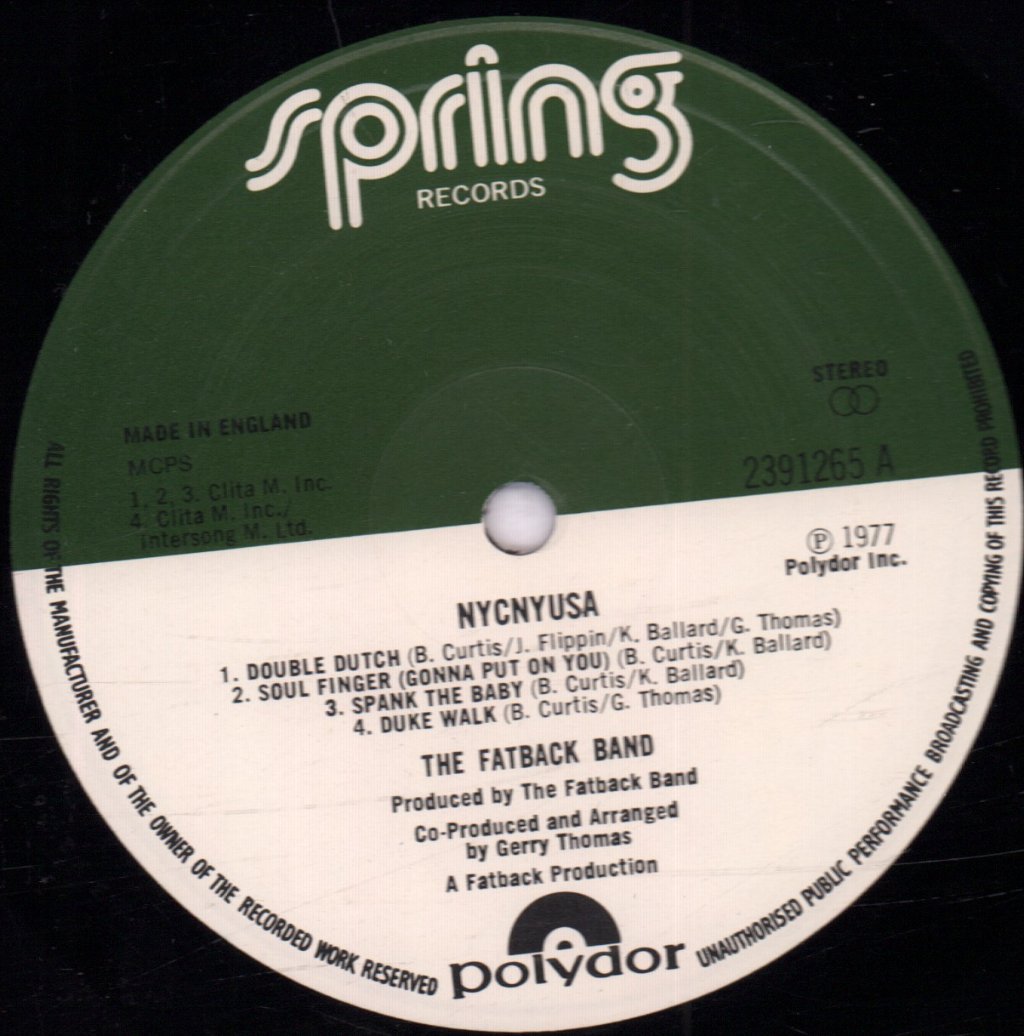 Fatback Band - Nycnyusa - Lp