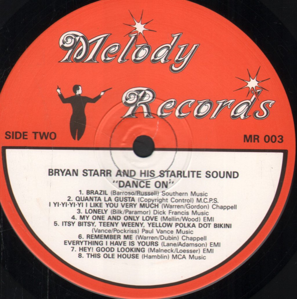 Bryan Starr & His Starlight Sound - Dance On - Lp