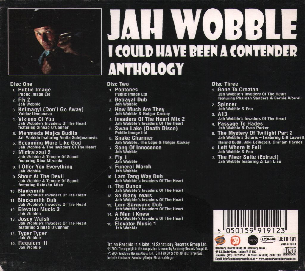 Jah Wobble - I Could Have Been A Contender (Anthology) - Triple Cd