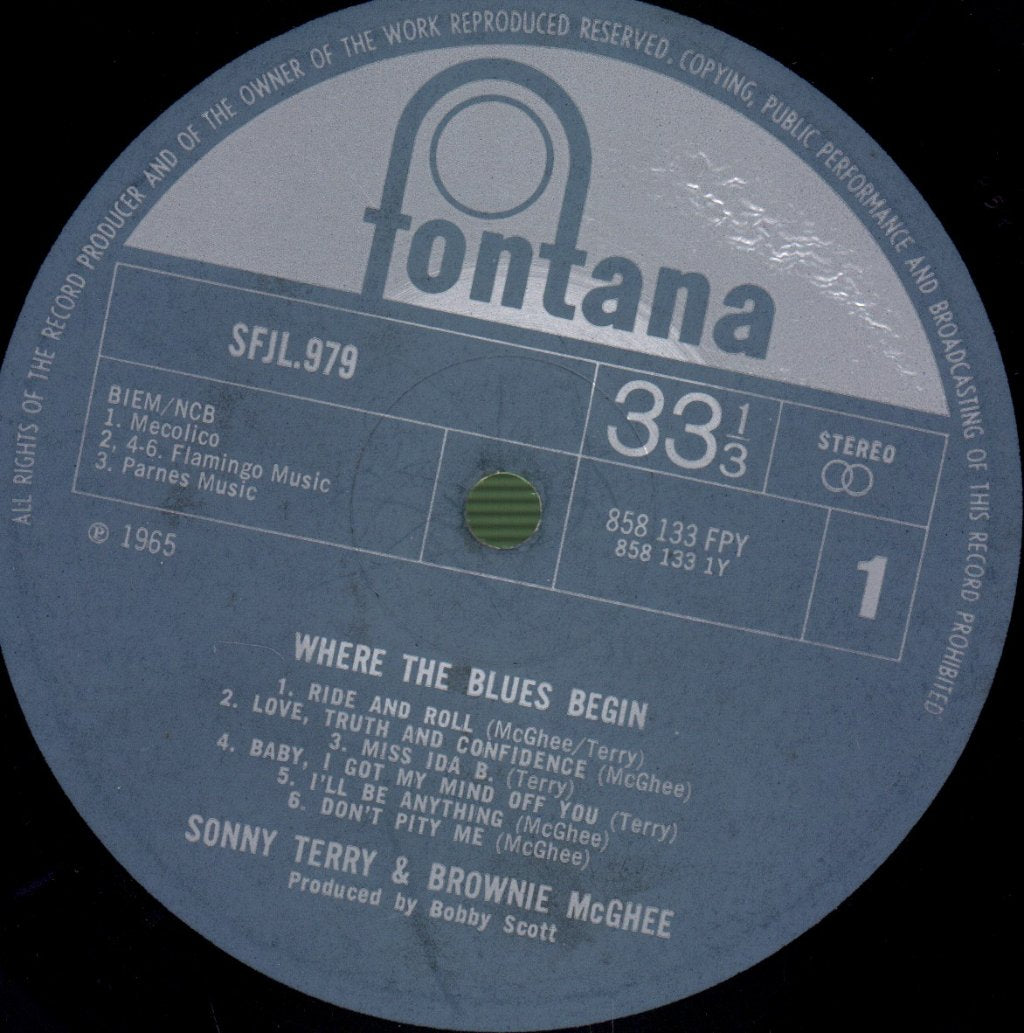 Sonny Terry And Brownie McGhee - Where The Blues Begin - Lp