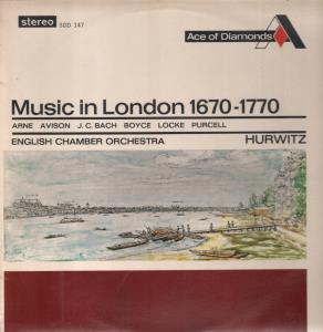 English Chamber Orchestra - Music In London 1670-1770 - Lp