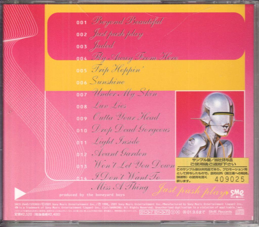 Aerosmith - Just Push Play - Cd