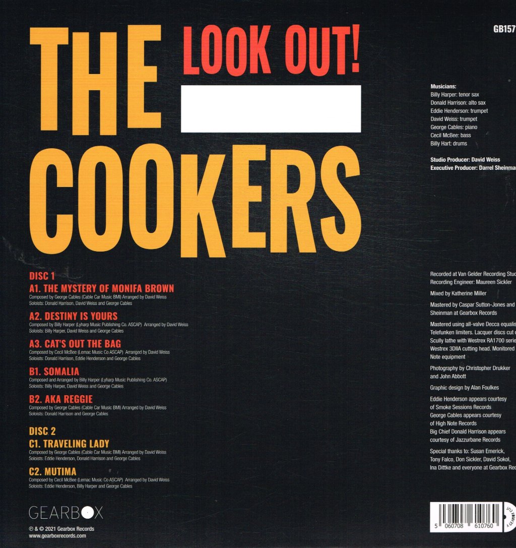 Cookers - Look Out! - Double Lp