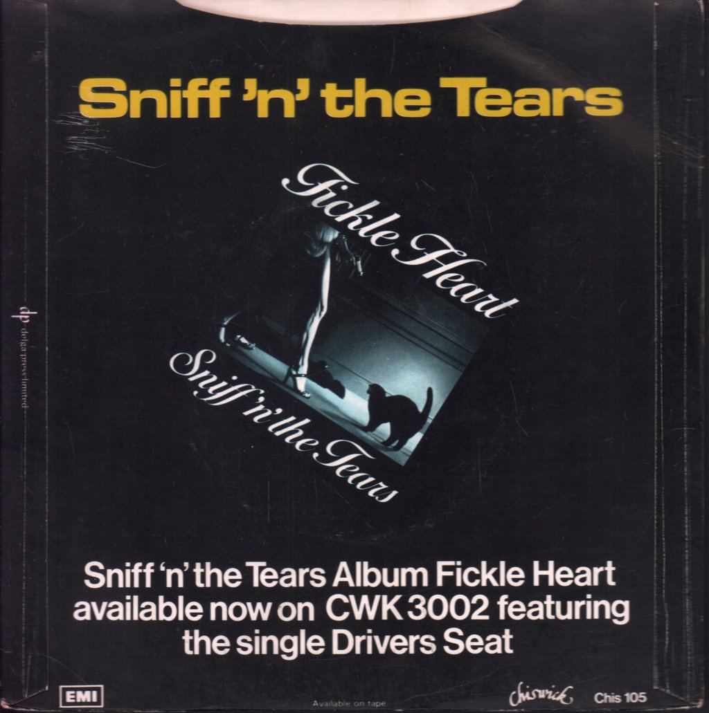 Sniff N The Tears - Driver's Seat - 7 Inch