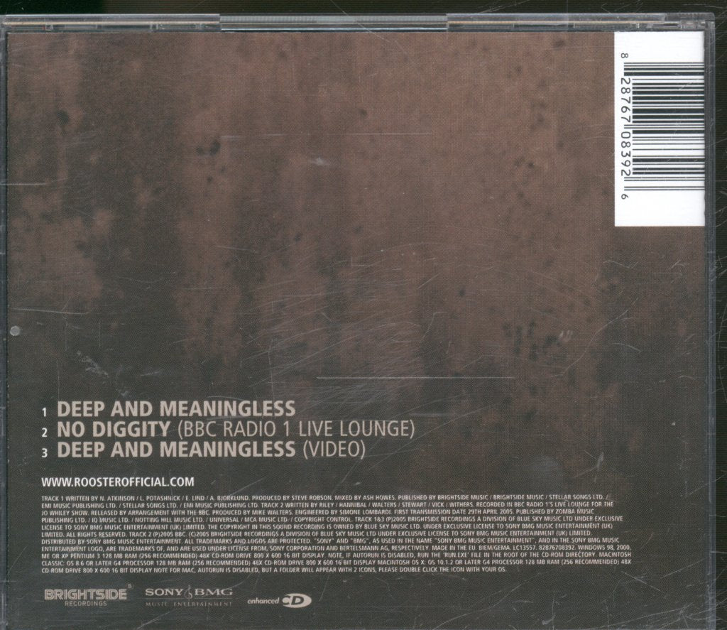 Rooster - Deep And Meaningless - Cd