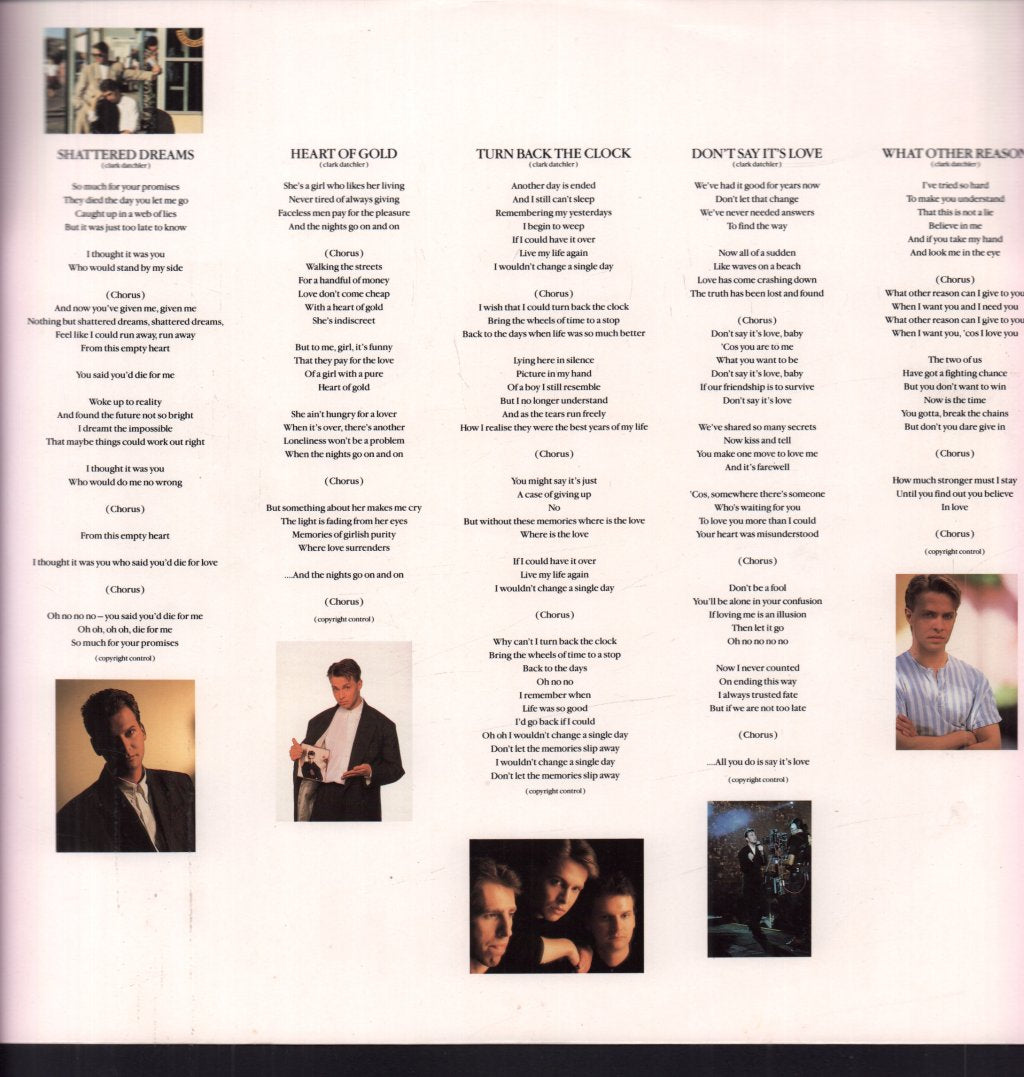 Johnny Hates Jazz - Turn Back The Clock - Lp