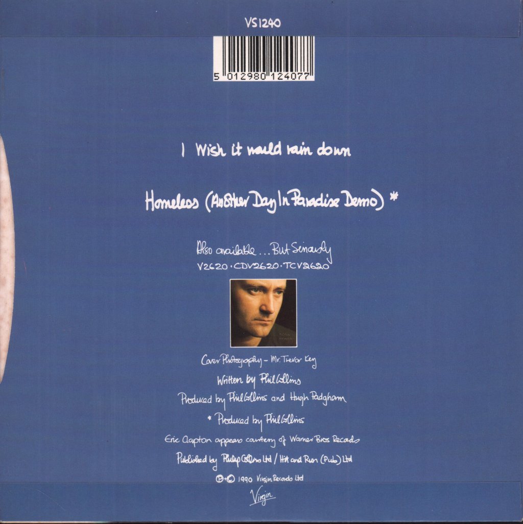 Phil Collins - I Wish It Would Rain Down - 7 Inch