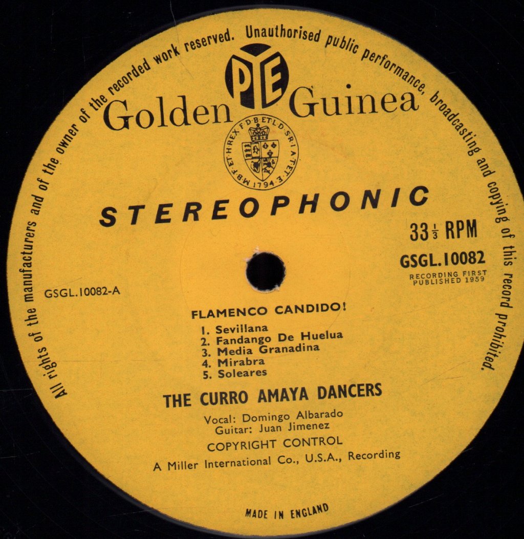 Curro Amaya Dancers - Flamenco Candido - Lp