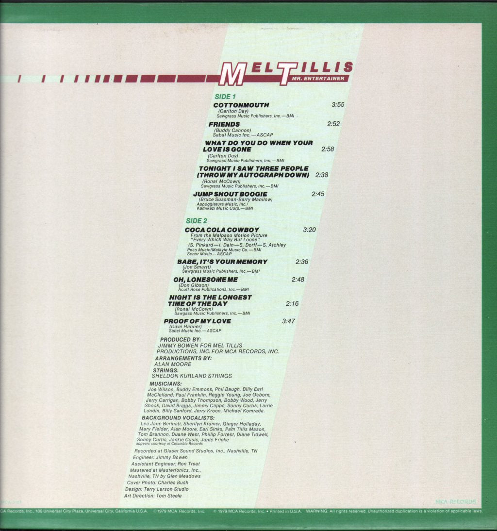Mel Tillis - Mr Entertainer - Lp