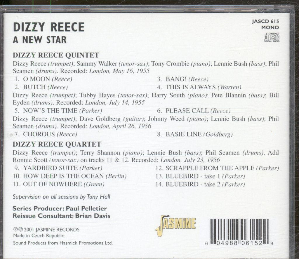 Dizzy Reece - A New Star - Cd