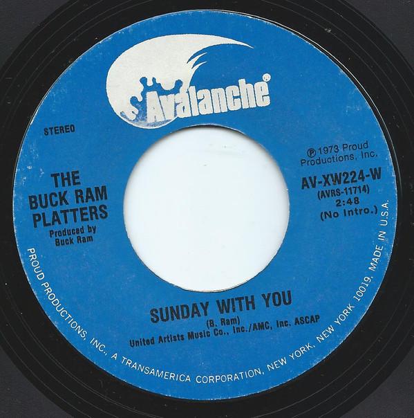 Buck Ram Platters - Sunday With You - 7 Inch