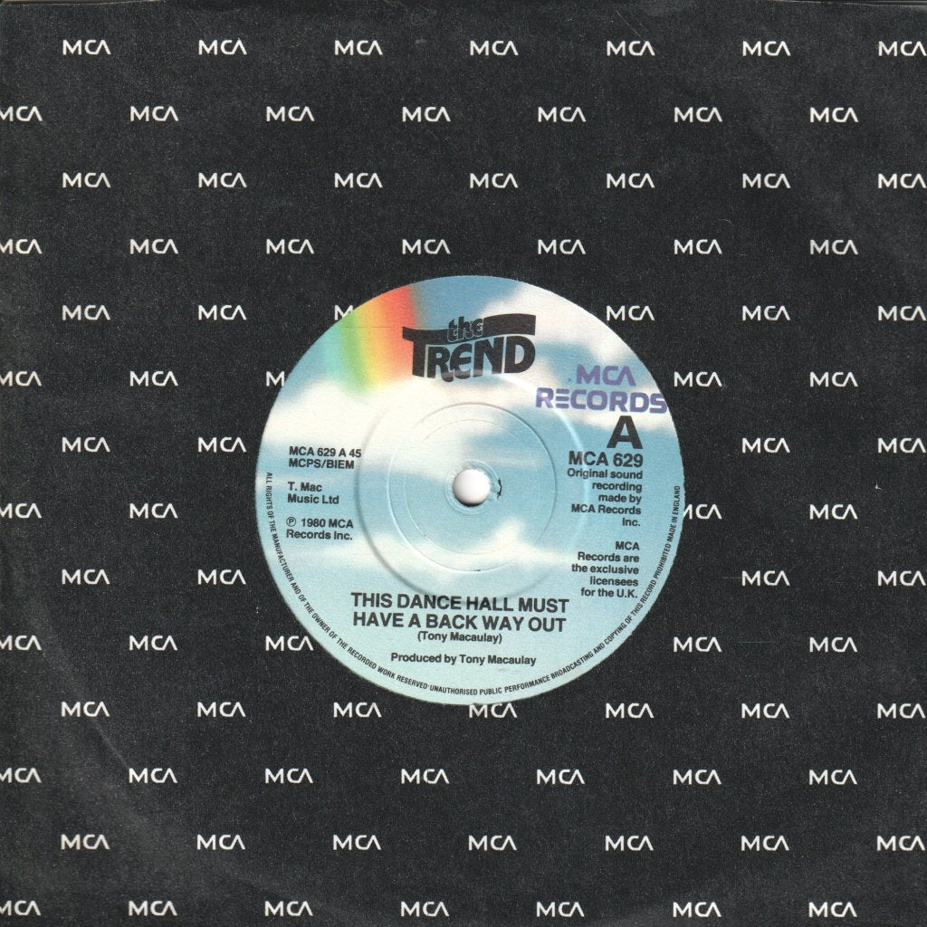 Trend (New Wave) - This Dance Hall Must Have A Back Way Out - 7 Inch