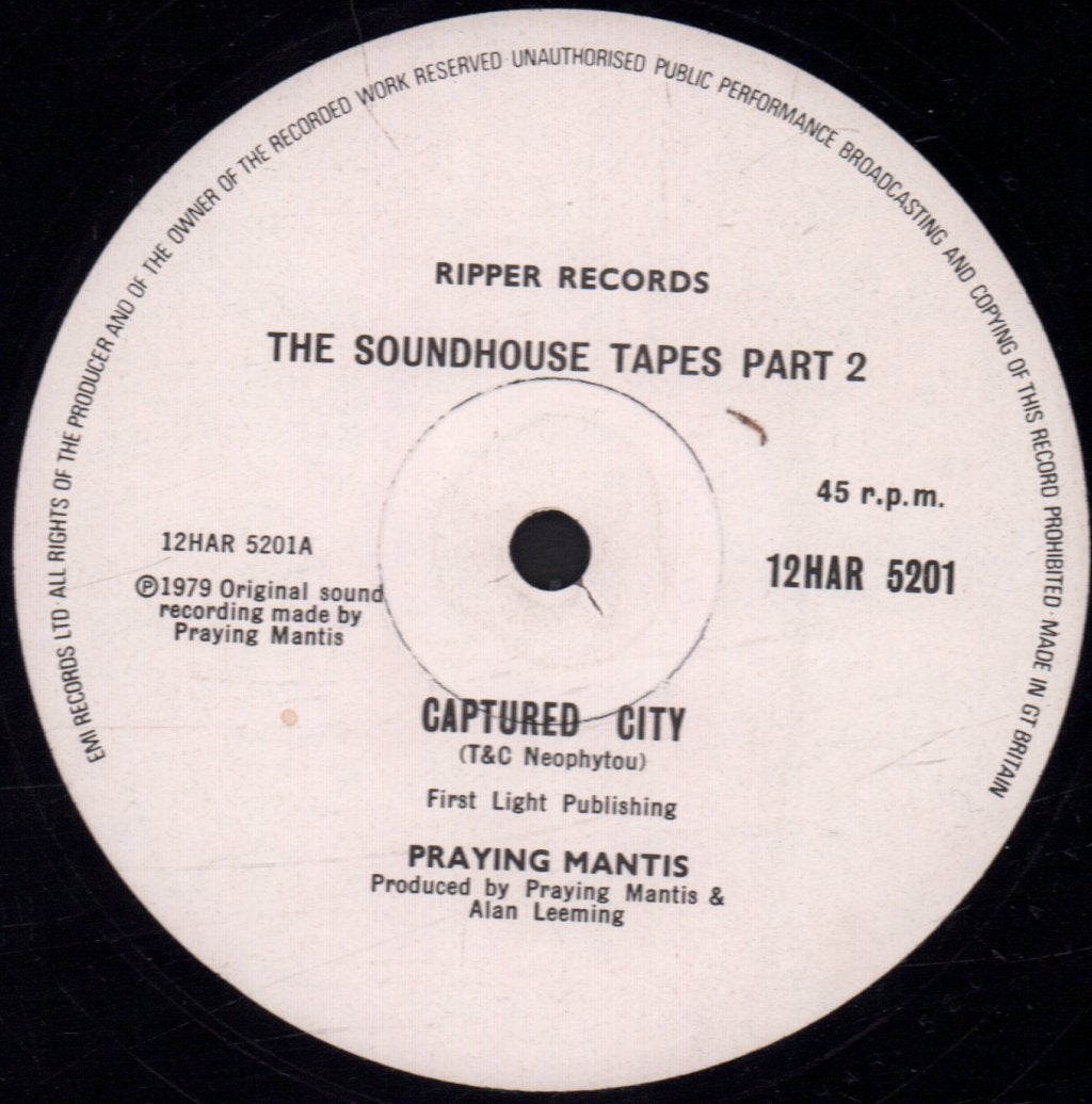 Praying Mantis - soundhouse tapes part 2 - 12 Inch