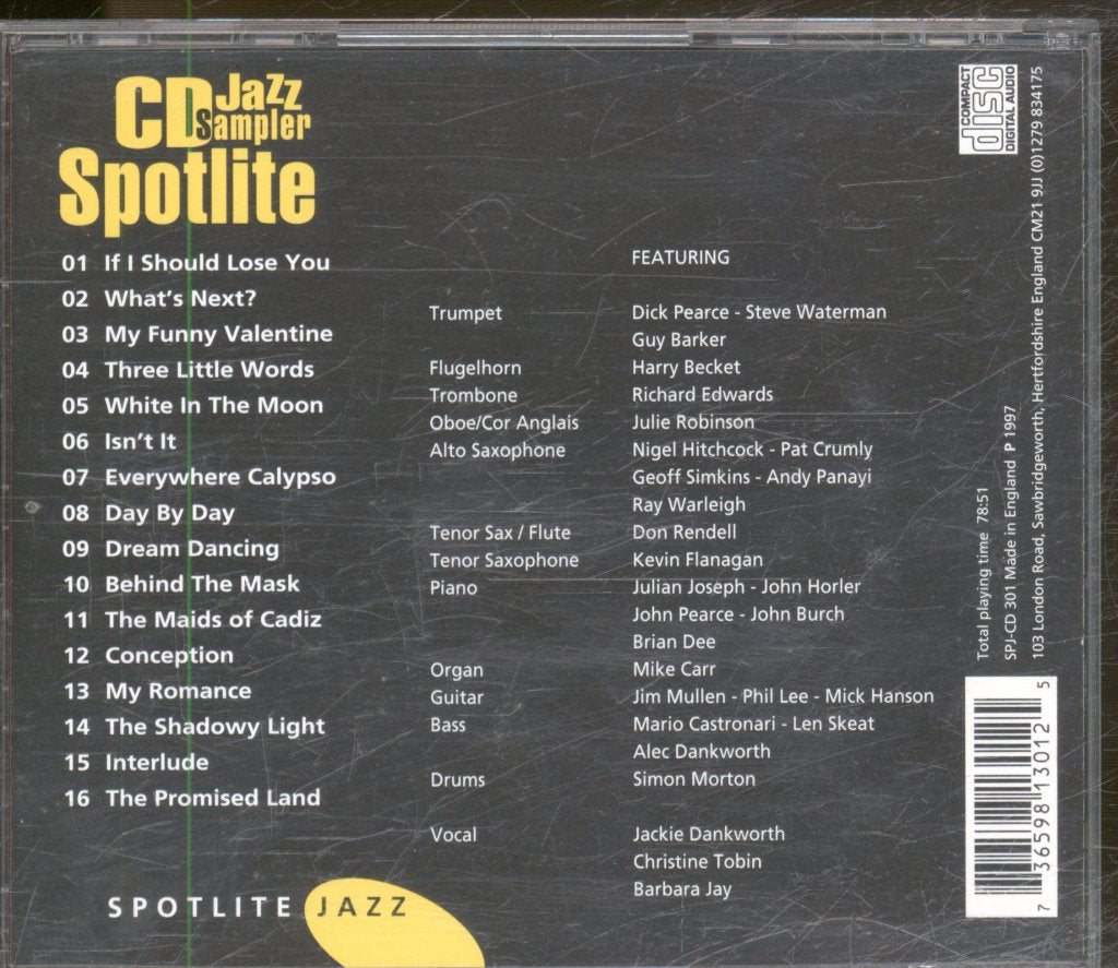 Various Artists - Spotlite CD Jazz Sampler - Cd