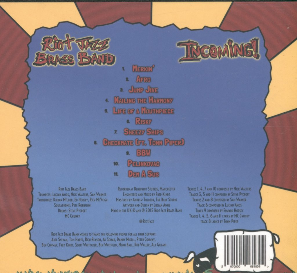Riot Jazz Brass Band - Incoming! - Cd