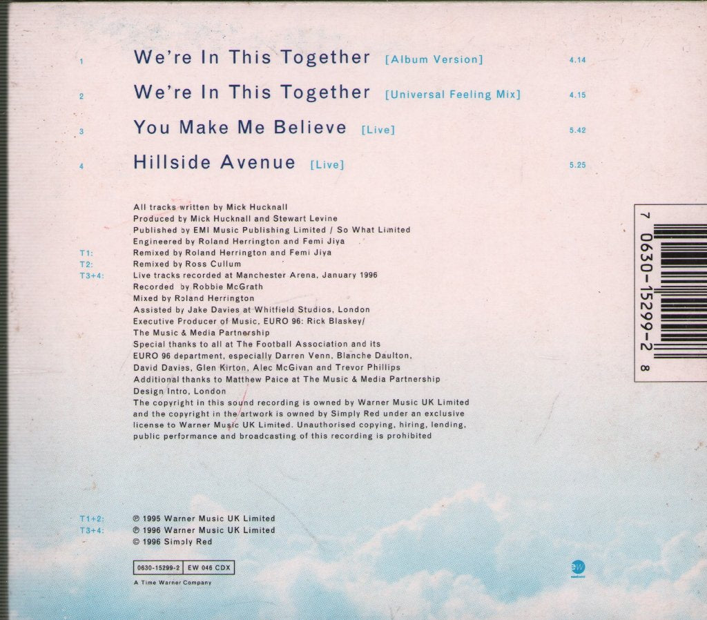 Simply Red - We're In This Together - Cd