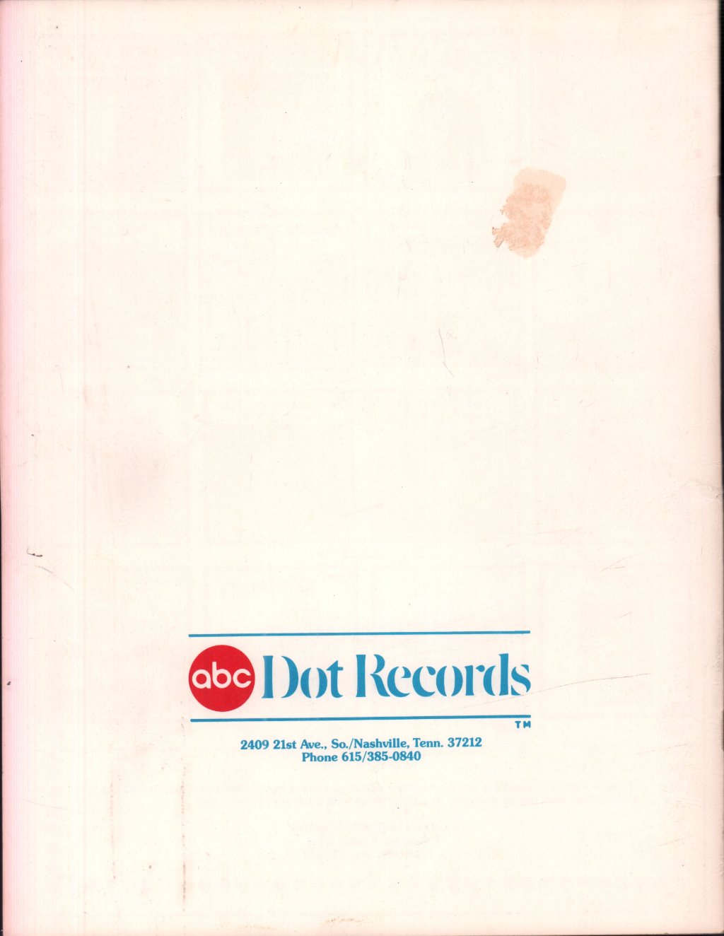 Various Artists - america's best country dot records fan fair '77 - Concert Programme
