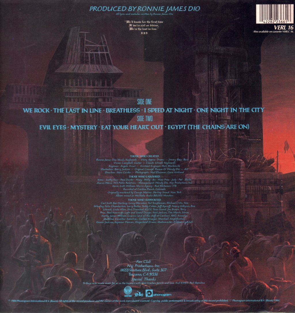 Dio - Last In Line - Lp
