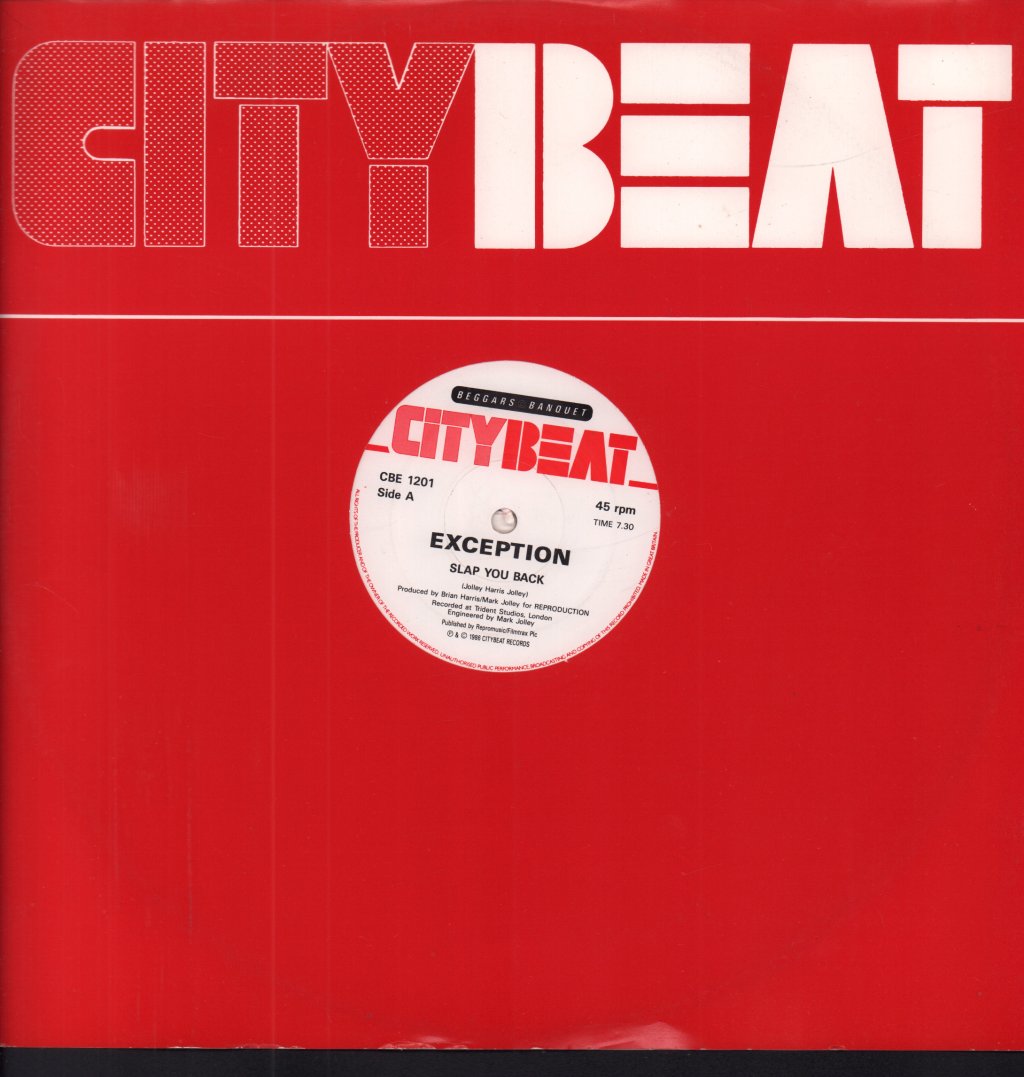 Exception (80'S Pop Group) - Slap You Back - 12 Inch