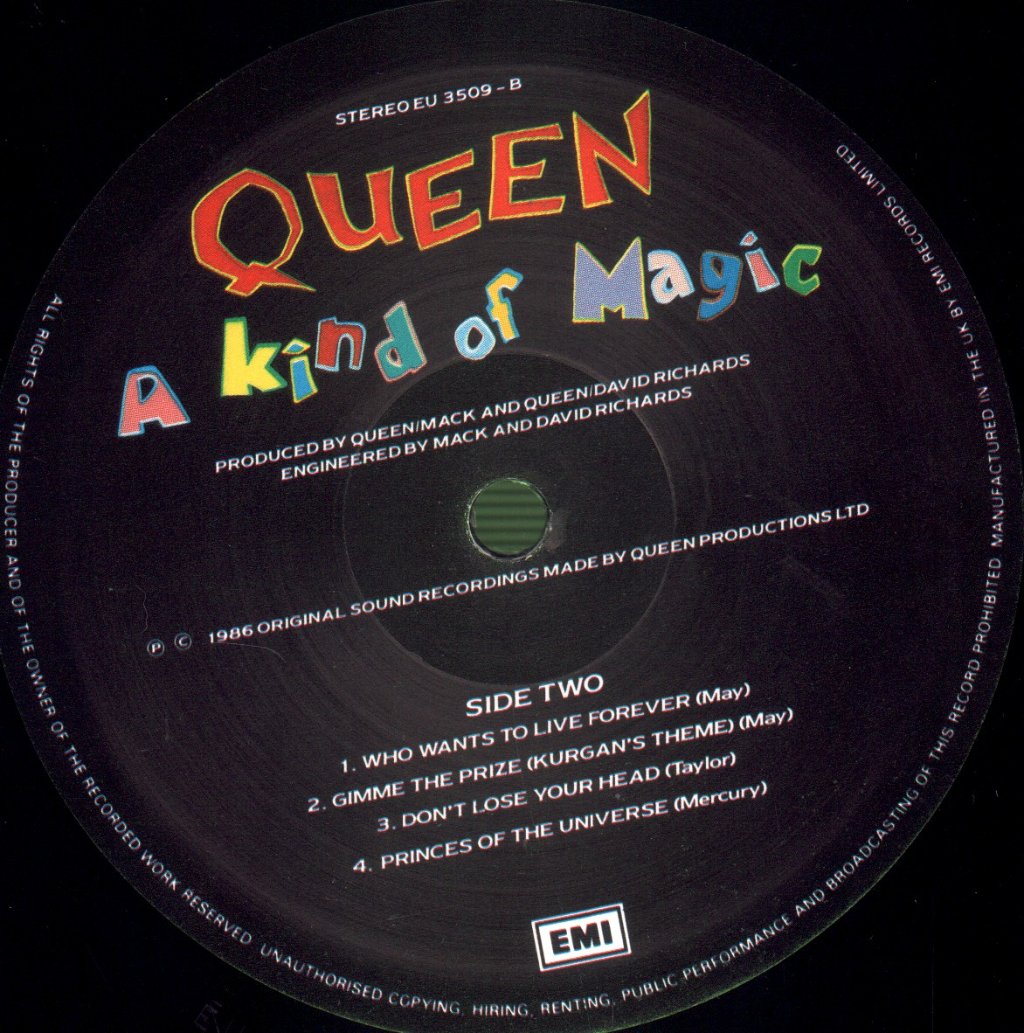 Queen - A Kind Of Magic - Lp