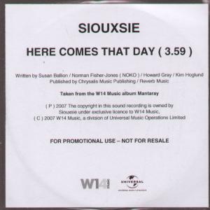 Siouxsie - Here Comes That Day - Cdr